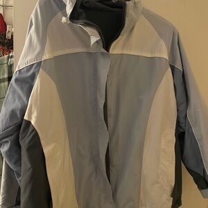 Women's Two-Tone Blue and Gray Jacket